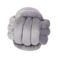 thumbnail image 4 of Almohada de nudo gris suave con forma de bola, almohada anudada para decoración del hogar, almohada redonda estética hecha a mano con forma de bola de, 4 of 8
