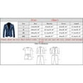 thumbnail image 3 of Xmyrz Jackets For Men Christmas Snowflake Santa Printed Pocket Lapel Button Down Suit Jacket Top Coat Outerwear Jacket, 3 of 3