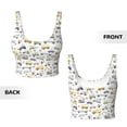 thumbnail image 6 of Rateoe Transport 1 Print Womens' Sports Bras Scoop Neck Sports Vest- Padded U Back Seamless High Impact Support, 6 of 7