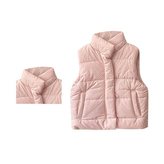 Infantr Puffer Vest Sleeveless Jacket Lightweight Girls' Outerwear Jackets & Coats Winter Vest Toddler Girl Clothes 3-6 Months