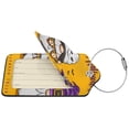 thumbnail image 2 of Pofeuu Cute Gnomes Halloween Print Luggage Tags, Privacy Cover ID Label with Stainless Steel Loop and Address Card for Travel Bag Suitcase-2 PCS, 2 of 5