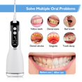 thumbnail image 5 of hilo dental eléctrico de chorro de agua, irrigador digital led, lavadora de hilo dental de agua, limpieza bucal eléctrica portátil para el hogar, verde oso de fresa  Electrónica, 5 of 5