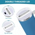 thumbnail image 3 of Yayeee 30oz Stainless Steel Tumbler with Straw and Handle Double-Wall Insulated Travel Water Bottle, Snow Mountain, 3 of 8