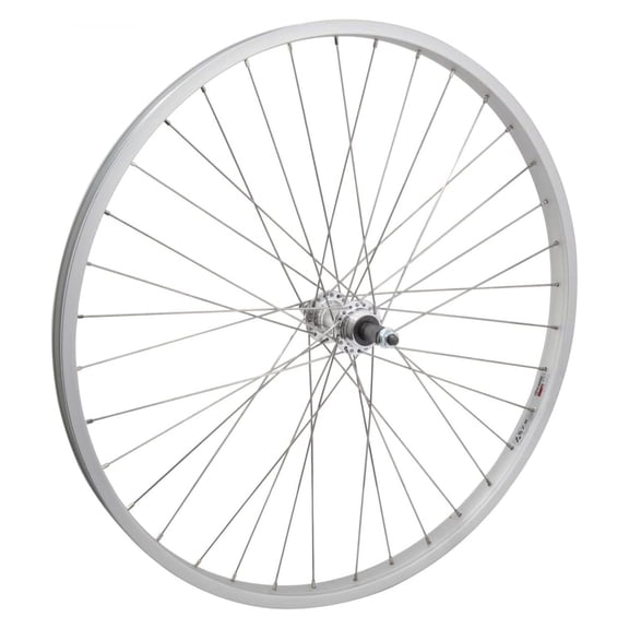 Wheel Master Rear 26 x 1.75/2.125, Silver, Alloy, B/O, 5/6/7 sp, 36H, SS14g Spokes
