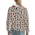 thumbnail image 7 of Sikiie Christmas Cat Women's Casual Hoodies Long Sleeve Lightweight Pullover Tops Loose Sweatshirt-Medium, 7 of 7