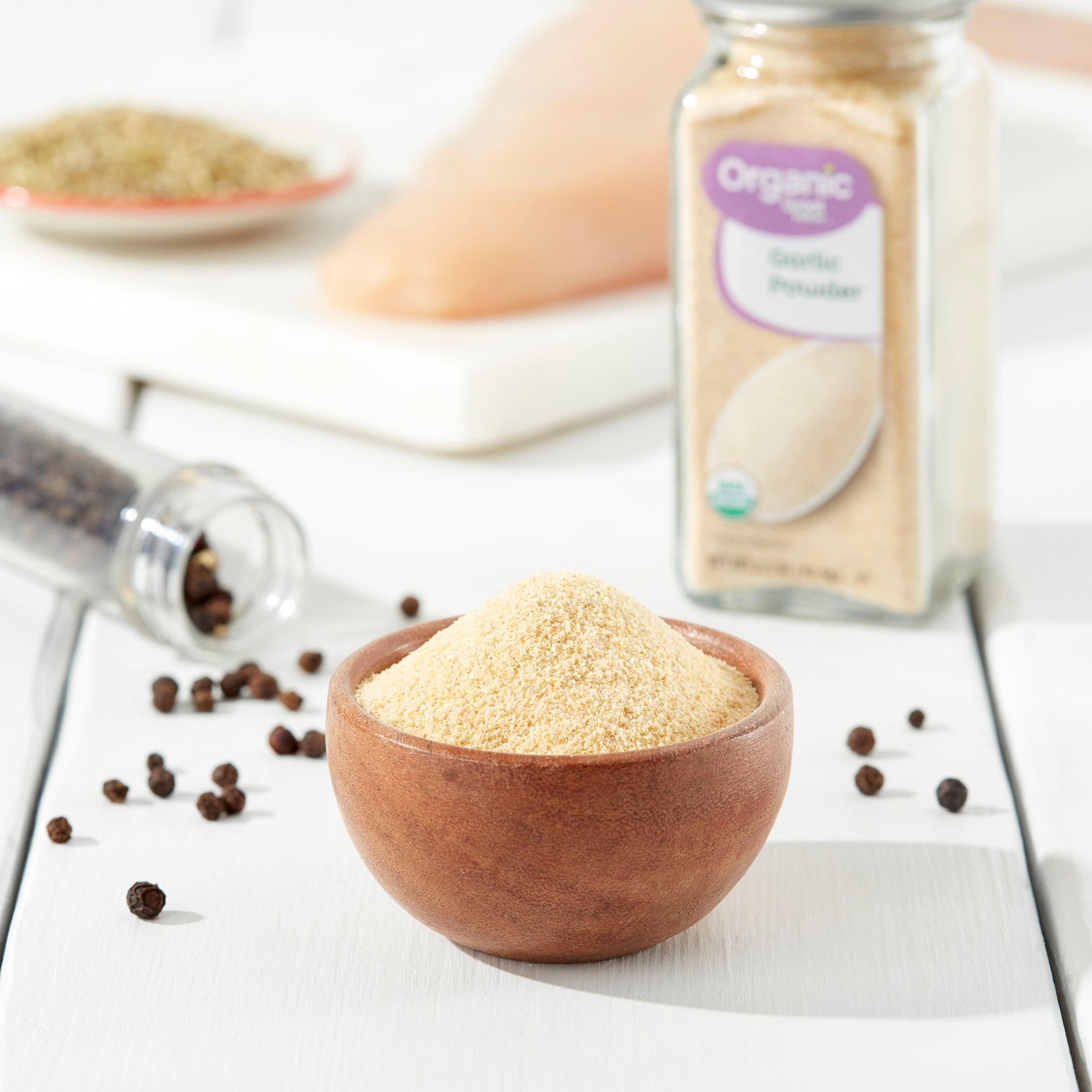 (4 pack) Great Value Organic Garlic Powder, 2.5 oz