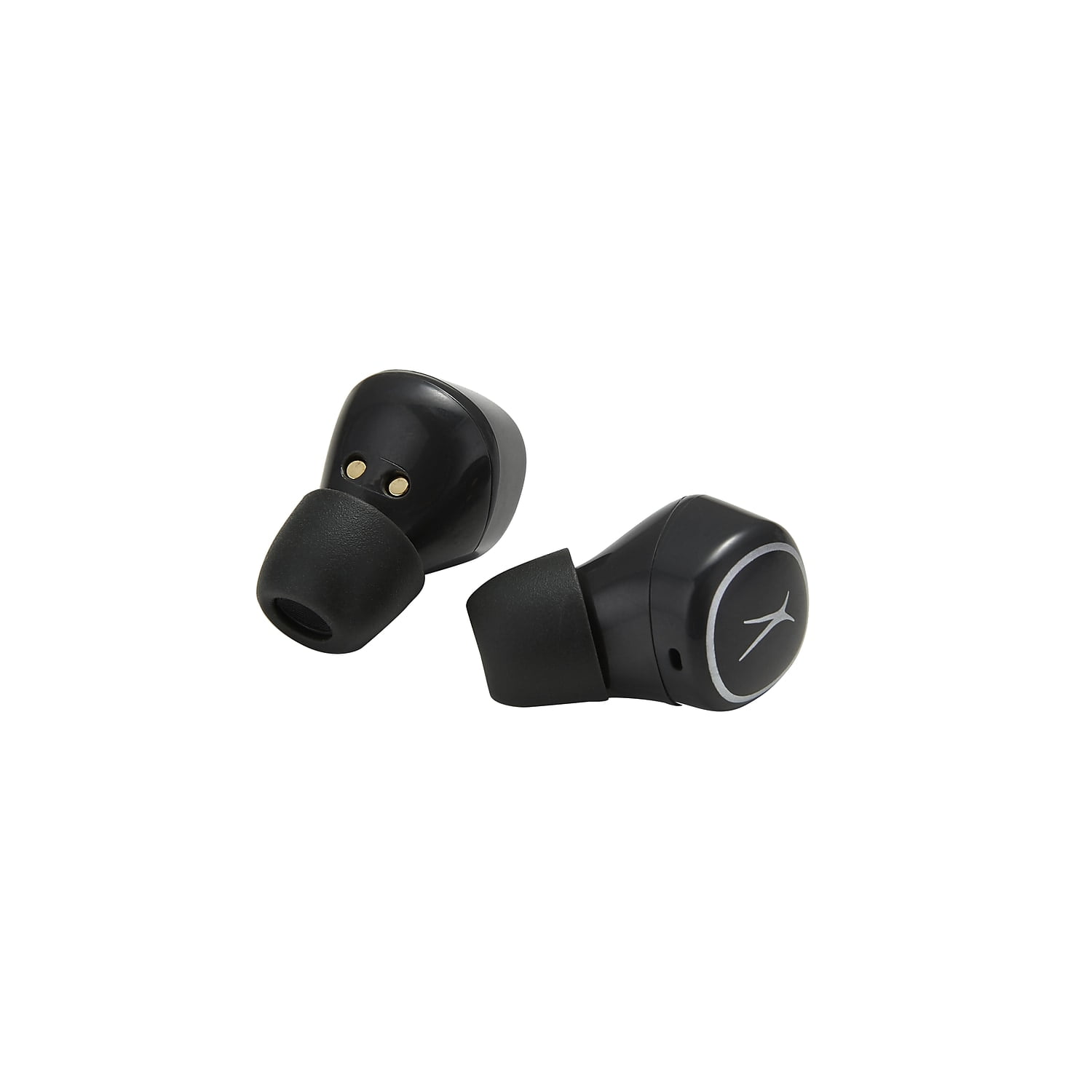 Altec Lansing True Wireless Bluetooth Earbuds IPX5 Water Resistant Charging Case 20 hours Listening Time Black Walmart