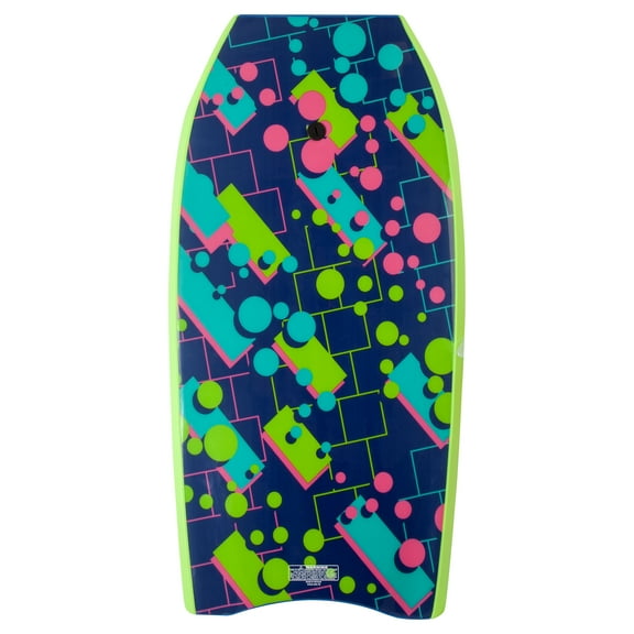 Body Glove Method 41 Inch Bodyboard, Blue - EPS Core, HDPE Slick, Crescent Tail, Graphic Slick, Includes Leash for Men (41 INCH) (Method 41" - 2024 Design)