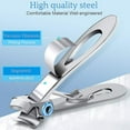 thumbnail image 4 of Silver Wide Jaw Opening Oversized Nail Clippers, 4 of 5
