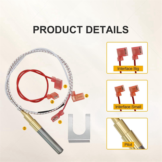 100112328 Thermopile Assembly 21Inch Compatible Water Heater, 750 Millivolt Thermopile Replacement Kit