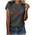 thumbnail image 2 of Birdeem T-Shirt Blouse Décontracté pour Femmes à Manches Courtes Imprimé pour la Journée des Infirmières, 2 of 8
