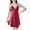 Wine, variant on Cameland Womens Nightshirts & Gowns Lingerie Satin Chemise Lingerie Nightie Sleep Dress Sleepwear Nightgowns For Women