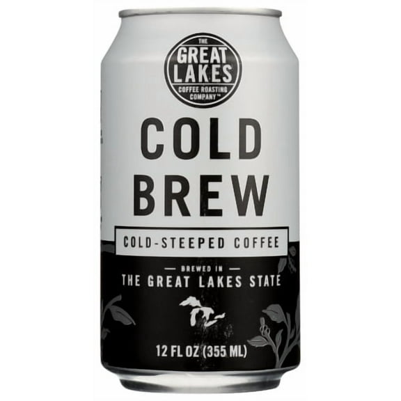 Count of 12 The Great Lakes Coffee Ro Cold Brew 12 oz