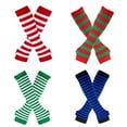 thumbnail image 1 of Calentadores de brazos Bearachild 4 pares guantes de codo navideños protección solar, 1 of 6