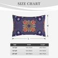 thumbnail image 6 of YFYANG Super Soft Rectangular Plush Cushion Cover (Without Pillow Insert), Moroccan Geometric Pattern Comfort and Non-Pilling Hidden Zip Bedroom Sofa Pillowcases, 14"x20", 6 of 9