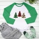 thumbnail image 3 of Puntoco - Camiseta de Navidad para mujer, temporada festiva, regalo para amantes, camiseta de manga larga para mujer, camiseta con costuras a juego de colores Puntoco Puntoco-1234, 3 of 5