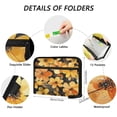 thumbnail image 3 of Organ Folder 14.2 x 0.8 x 10.6 Inches 13 Separate Pockets A4 Size Documents Folder A Sort Storage File Manager For The Home Office Cartoon Gold Flowers, 3 of 7