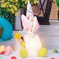 thumbnail image 4 of Easter Gnome, Light Up Gnome Figurine, Easter Decorations for Home, Holiday Gnome Statue with LED, Spring Table Decor, Festive Indoor Outdoor Ornament, 4 of 4