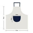 thumbnail image 2 of Montenegro Europe National Emblem Apron Adjustable Bib Cotton Linen BBQ Kitchen Pocket Pinafore, 2 of 4