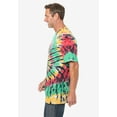thumbnail image 3 of KingSize Men's Big & Tall Lightweight Tie-Dye Crewneck Tee, 3 of 3