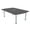 Asian Night w/Silver Base with Electric, variant on 6Ft Powered Arc Rectangle Conference Room Table With Silver Post Legs