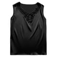 thumbnail image 5 of ByworldtasicWomens Elegant Satin Wide Straps Tank V-Neck Sleeveless Camisole, 5 of 5