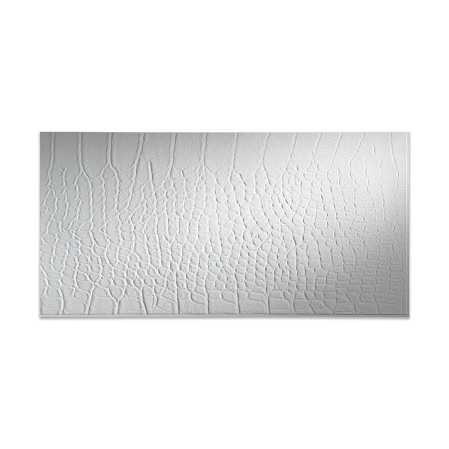 FASÄDE Easy Installation Cayman Matte White Wall Panel (4' x 8' Panel)