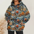 thumbnail image 2 of EHQJNJ Sweat à Capuche Oversize pour Femmes, Imprimé Camouflage, Col Rond, Manches Longues, Pull Graphique, 2 of 5