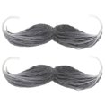 thumbnail image 4 of Simulated Beard Costume Facial Hair Simple Design For Halloween Adults 13.00X4.00X0.10cm Cosplay Accessory 2Pcs, 4 of 5