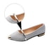 thumbnail image 2 of 1 par de zapatos planos puntiagudos de verano color piel, elegantes, antideslizantes, con perlas, para mujer soltera, 2 of 8