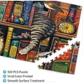thumbnail image 3 of Funny Cat Jigsaw Puzzles For Adults Teens 500 Piece 20.4 X 15 Wooden Puzzle Brain Iq Developing (sleeping Cat), 3 of 5
