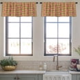 thumbnail image 4 of LALILO Kitchen Curtain Valance Tropical And Palm Leaves Rod Pocket Window Curtain 52"x 18" Set of 2, 4 of 7