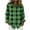 Green, variant on ZUKMRJPC Button Down Shirts for Women Long Sleeve Vintage Plaid Shirts Casual Collared Lightweight Slim Fit Business Work Tops