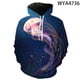 thumbnail image 3 of Sudadera con capucha de medusas para hombre, mujer y niño, con estampado 3D, ropa de calle, jersey de manga larga, chaqueta de moda, 3 of 4