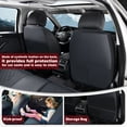 thumbnail image 5 of 2019 for Subaru Forester Seat Cover, Waterproof PU Leather Full Set of 5 Seats Non-slip Protect and Upgrade Seats, Black and Gray Car Seat Covers, Pet Car Seat Covers, 5 of 9