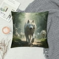 thumbnail image 2 of Nawypu Gray Wolf Pillowcase for Hair and Skin, Queen Size Bed Home Decor Pillow Cover - Soft and Cozy Brushed Microfiber - Hidden Zipper Closure Print, 2 of 5
