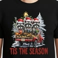 thumbnail image 3 of Raccoon Tis The Season Christmas T-Shirt – Animal Humor Holiday Theme – Unisex Festive Wear, 3 of 6