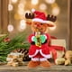 thumbnail image 2 of EeaseMX Muñeco de peluche animado, adorable peluche de alce navideño, juguete musical con sonido, muñeca de música eléctrica, regalo para niños, decoración del hogar sin batería, 2 of 7