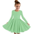 thumbnail image 4 of JUSLIO Girls Dresses Winter Ruched Casual Girl Dresses Long Sleeve Holiday Party Dresses, 4 of 9