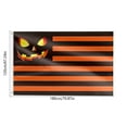 thumbnail image 3 of Halloween Garden Flag, 71x47 inch Stripes Halloween Flag Jack O Lantern Large House Flag Party Yard Outdoor Decorations, 3 of 5