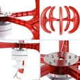 thumbnail image 4 of Wind Turbine Vertical Axis Wind Turbine | Hybrid Wind Solar System with Controller, Flange Plate | 400W 12 V/24 V 5 Leaves Windmill Generator Kit for Home, Farm, RV for Hybrid Wind Solar System, 4 of 9