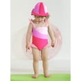 thumbnail image 6 of Usaibhir Baby Girls Swimsuit Toddler Ruffled Bikini One-Piece Swimwear Baby Girl Bathing Suits Kids Swimming Bathing Beachwear 12M-4Y, 6 of 10