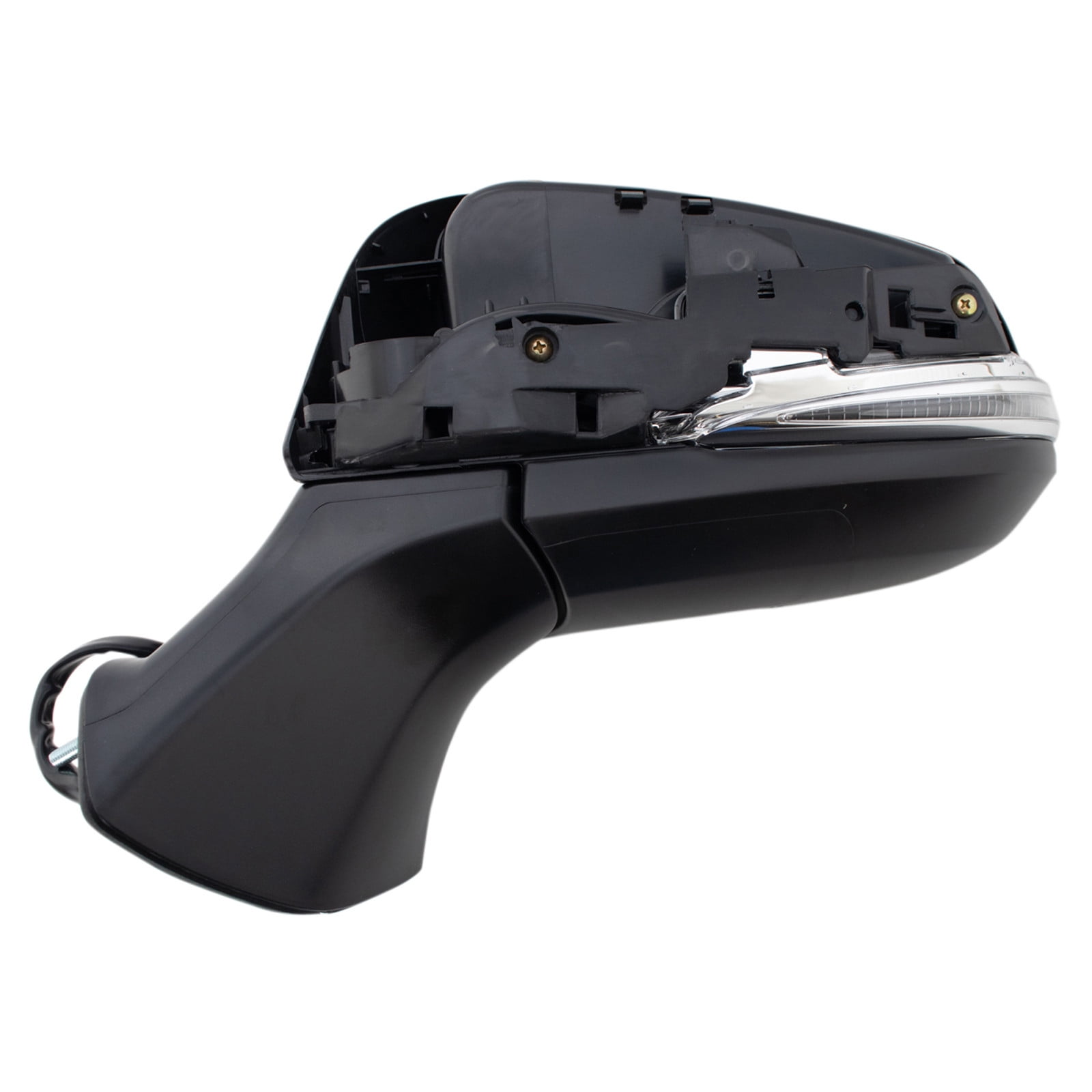 TRQ Driver Side Power Heated Paint to Match Mirror with Blind Spot Indicator without Memory Fits 2020-2023 Toyota Highlander TO1320415