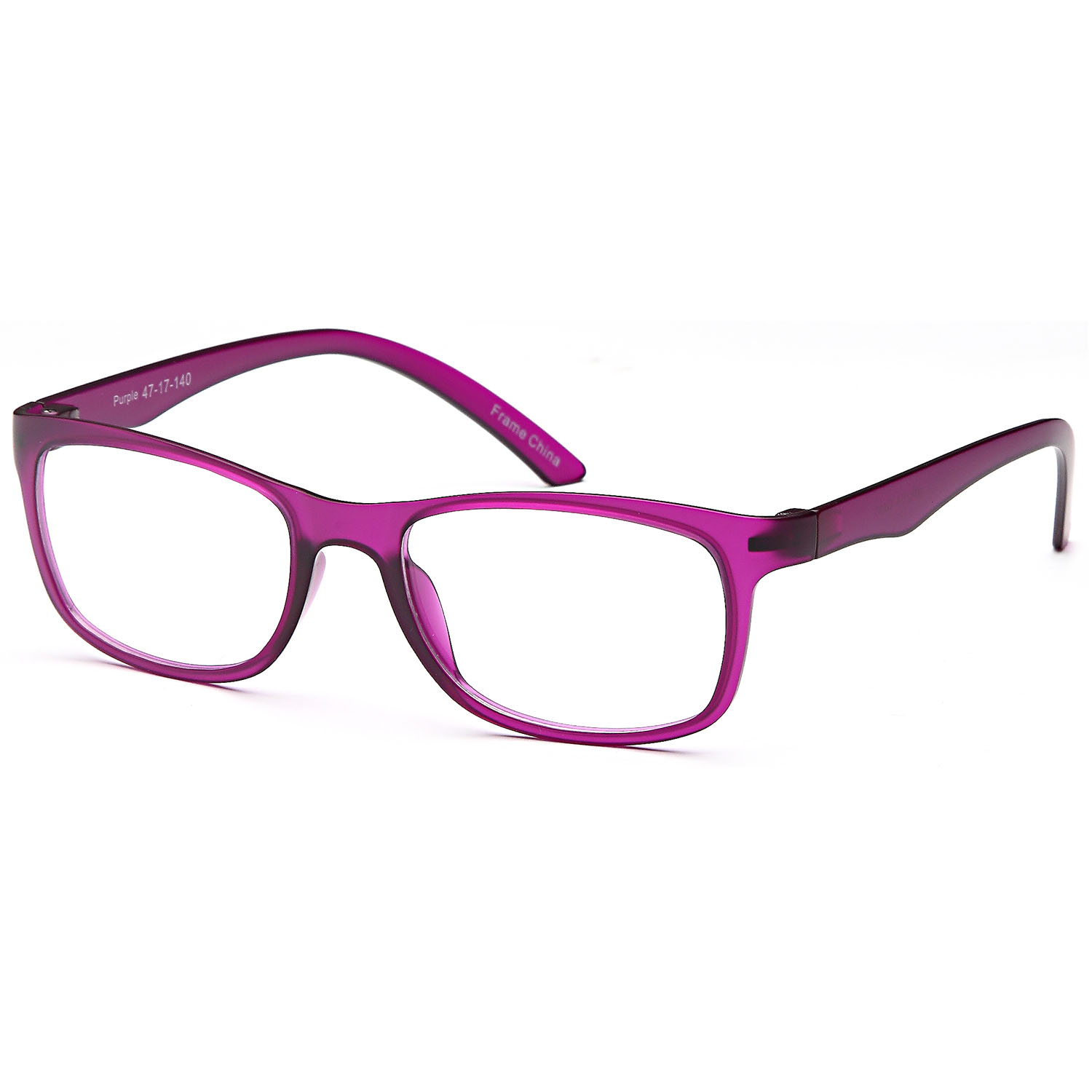 Unisex Eyeglasses 47 17 140 Purple Plastic