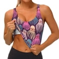 thumbnail image 3 of Picia Octopus in love Pattern Sports Bra for Women,Padded Strappy Sports Bras Medium Support Yoga Bra with Removable Cups,Running Yoga Bra-X-Large, 3 of 8