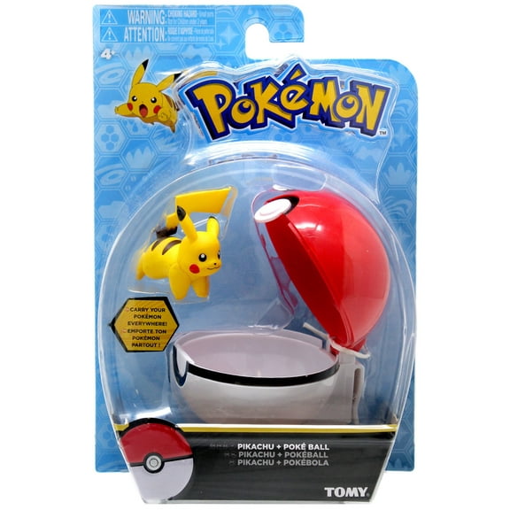 Pokemon Clip 'N' Go Pikachu & Poke Ball Figure Set (Walking)