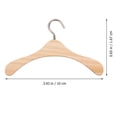 thumbnail image 2 of MOKKHNB 10Pcs Doll Hangers Wooden Miniature for Doll Clothes Simple Design Accessories, 2 of 8