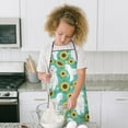 thumbnail image 4 of White Poodle Dog and Sunflowers Kids Aprons for Girls and Boys,Adjustable Neck Strap Toddler Aprons for Kids Cooking Baking, 4 of 7