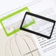 thumbnail image 3 of Lupa de bolsillo con lente Fresnel de PVC de 3 aumentos, tamaño tarjeta de crédito, marco de PVC, lente cuadrada de alta seguridad, lupa con forma de tarjeta de crédito., 3 of 8