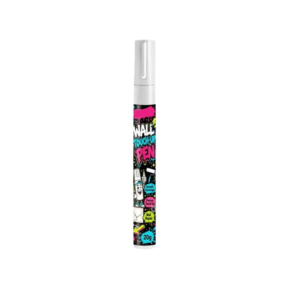 Fareti Wall Touch Up Paint Pen for Indoor Walls, Fine Tip White Repair Marker for Scratches Stains and Small Cracks, Portable Easy DIY Home Tool